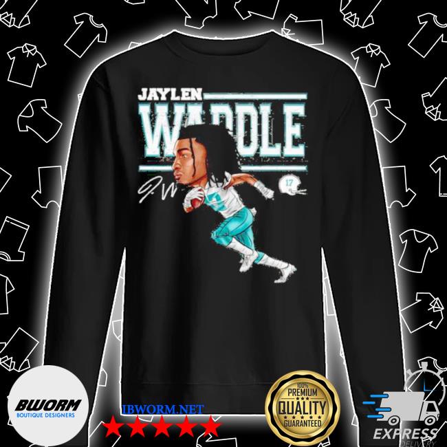 Miami football Jaylen Waddle Player Silhouette signature shirt, hoodie,  sweater, long sleeve and tank top