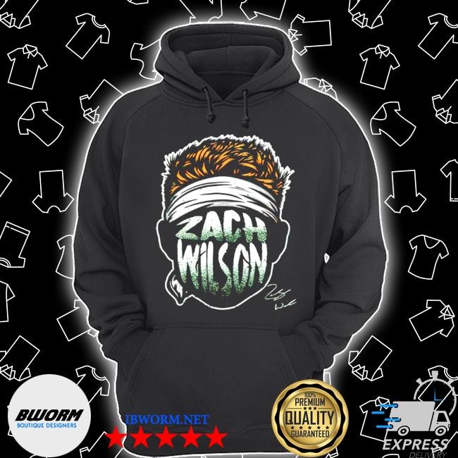 Zach wilson player silhouette signature shirt, hoodie, sweater