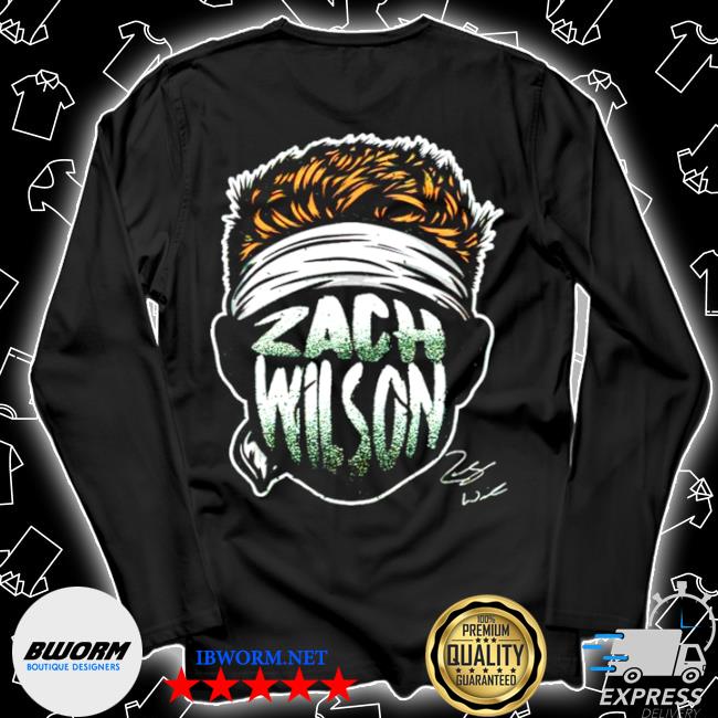 Zach wilson player silhouette signature shirt, hoodie, sweater