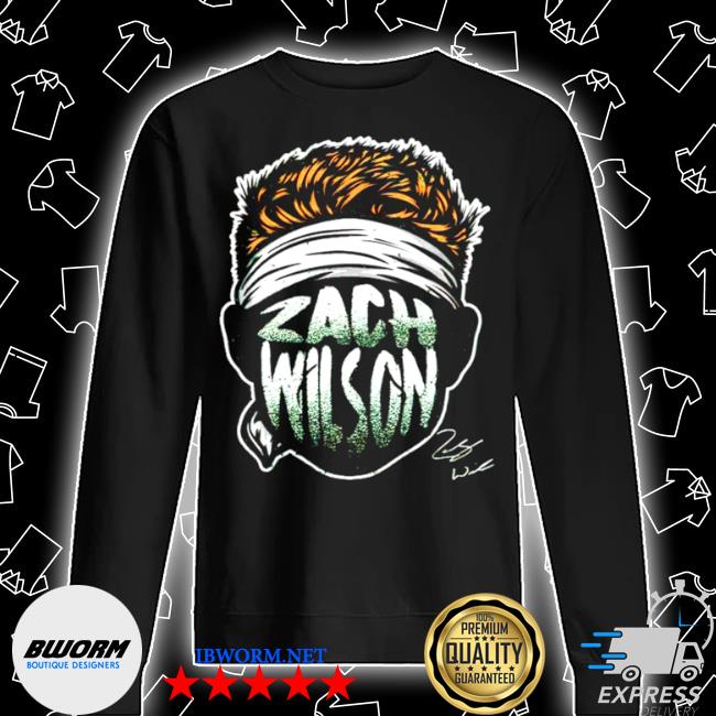 Zach Wilson cartoon signature shirt, hoodie, sweater, longsleeve