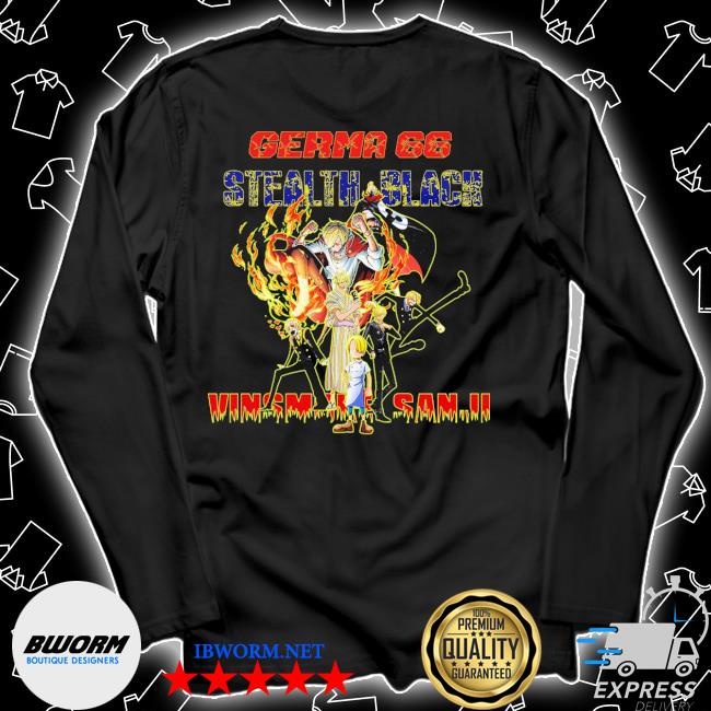 Official Germa 66 Stealth Black Vinsmoke San Shirt Hoodie Sweater Long Sleeve And Tank Top