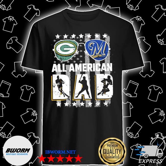 Green Bay Packers and Milwaukee Brewers all American Dad shirt, hoodie,  sweater, long sleeve and tank top