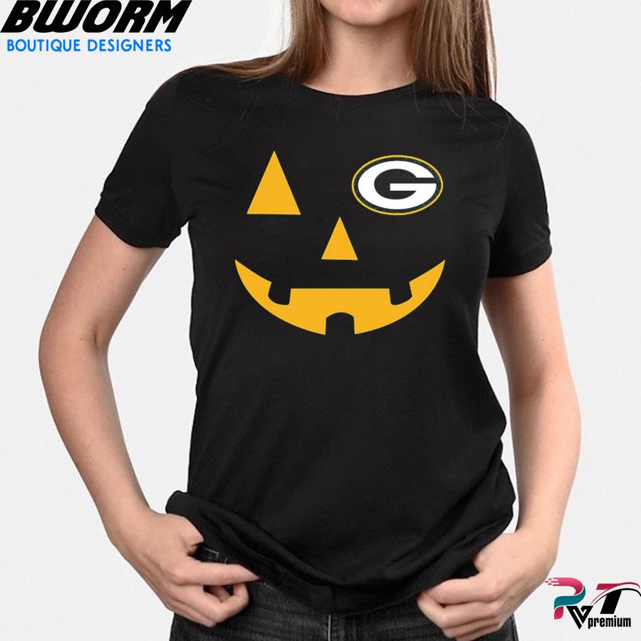 Pumpkin halloween green bay packer shirt, hoodie, sweater, long