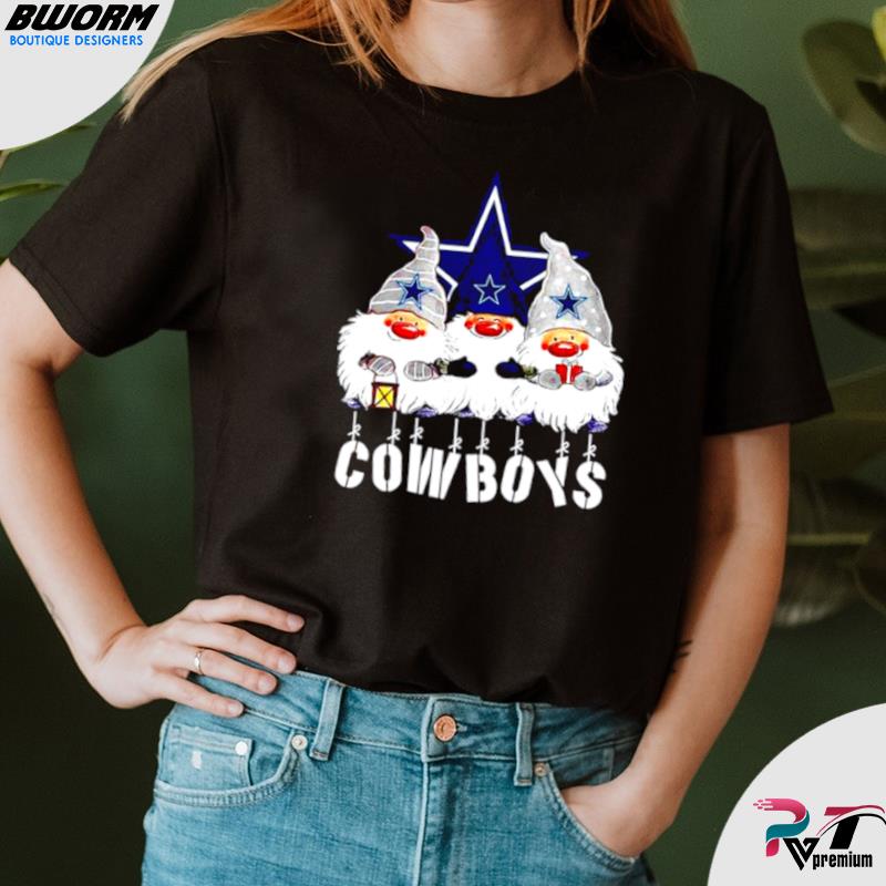 Gnomies Dallas Cowboys Christmas T-Shirt - TeeNavi