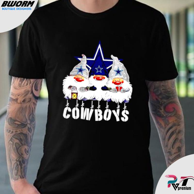 Gnomies Dallas Cowboys Christmas T-Shirt - TeeNavi