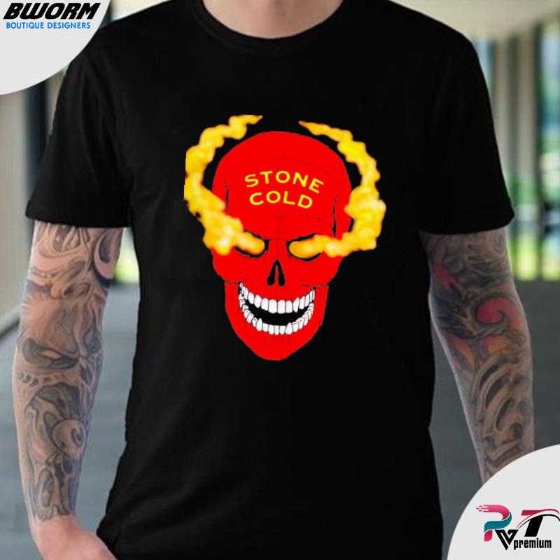 Wwe Stone Cold Steve Austin Red Skull Graphic T-shirt, hoodie
