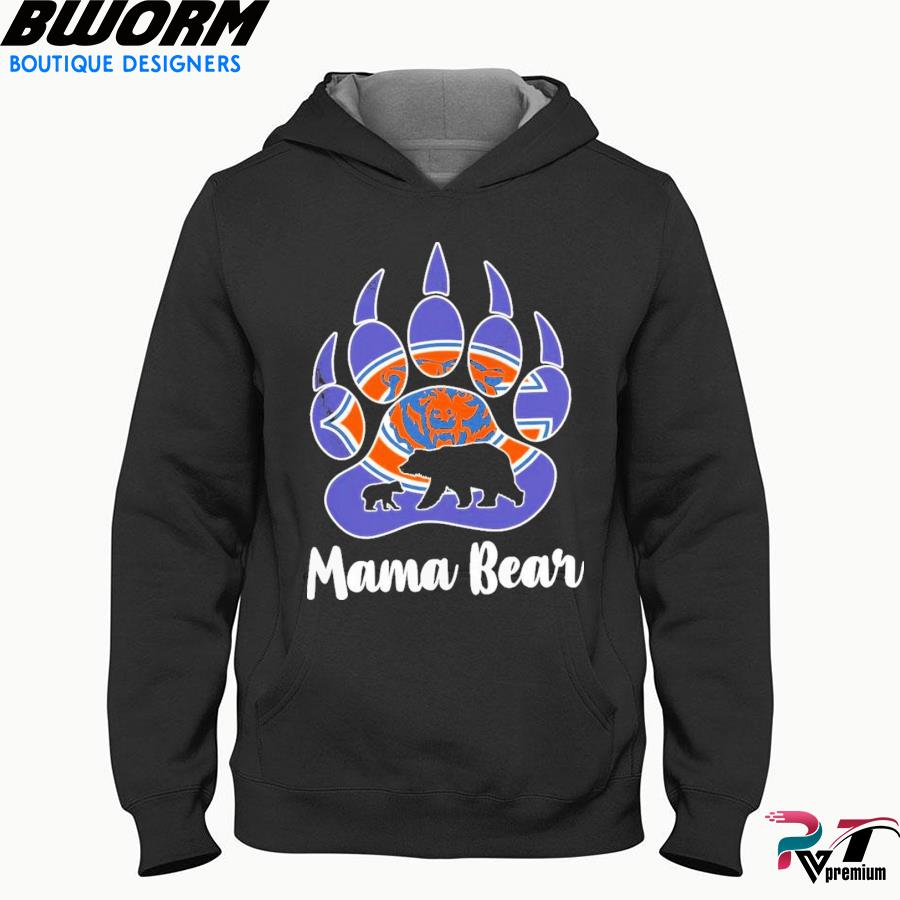 Chicago Bears Paw mama Bear shirt, hoodie, long sleeve tee