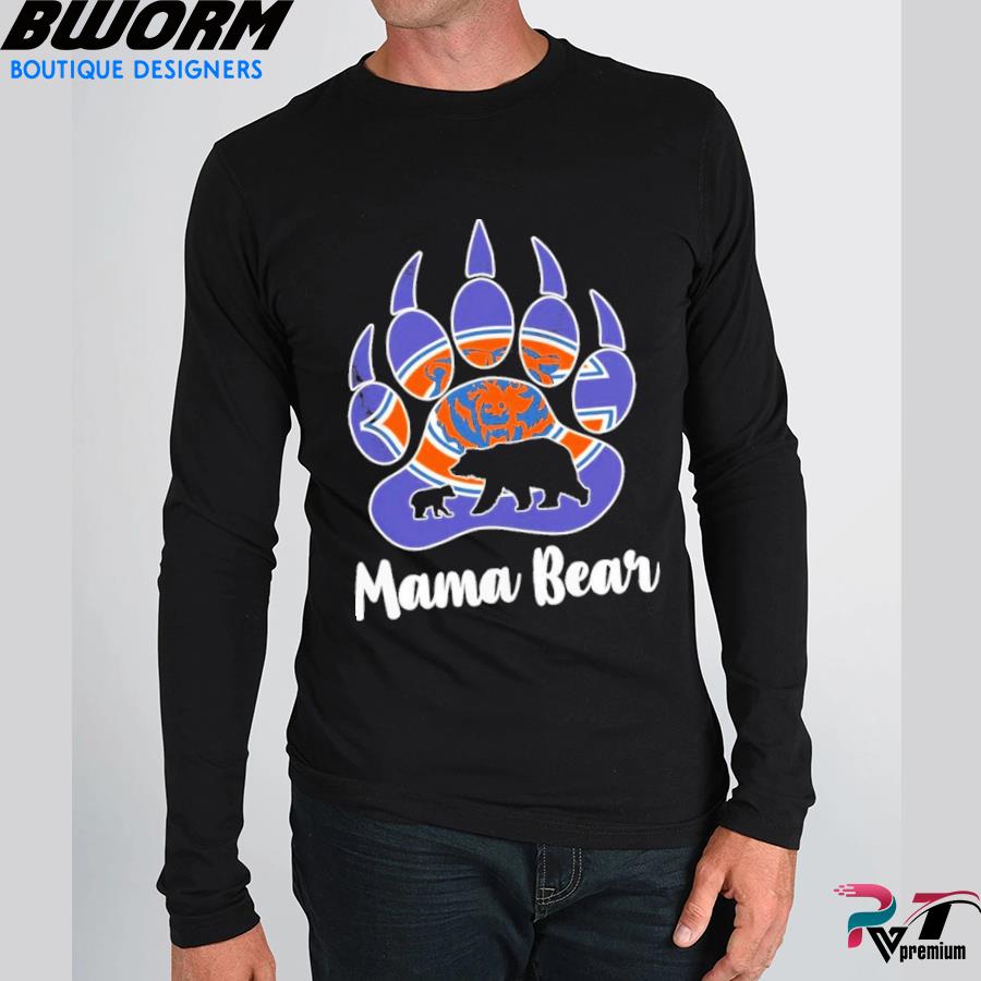 Funny Chicago Bears Paw mama Bear shirt, hoodie, sweater, long