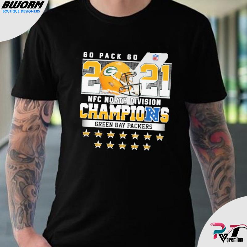 Premium green bay packers team nfc north division 2021 champions shirt,  hoodie, sweater, long sleeve and tank top