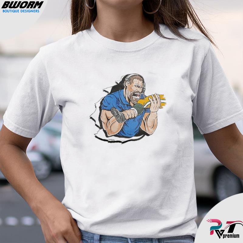 Dan Campbell T-Shirt Biting Knee Caps