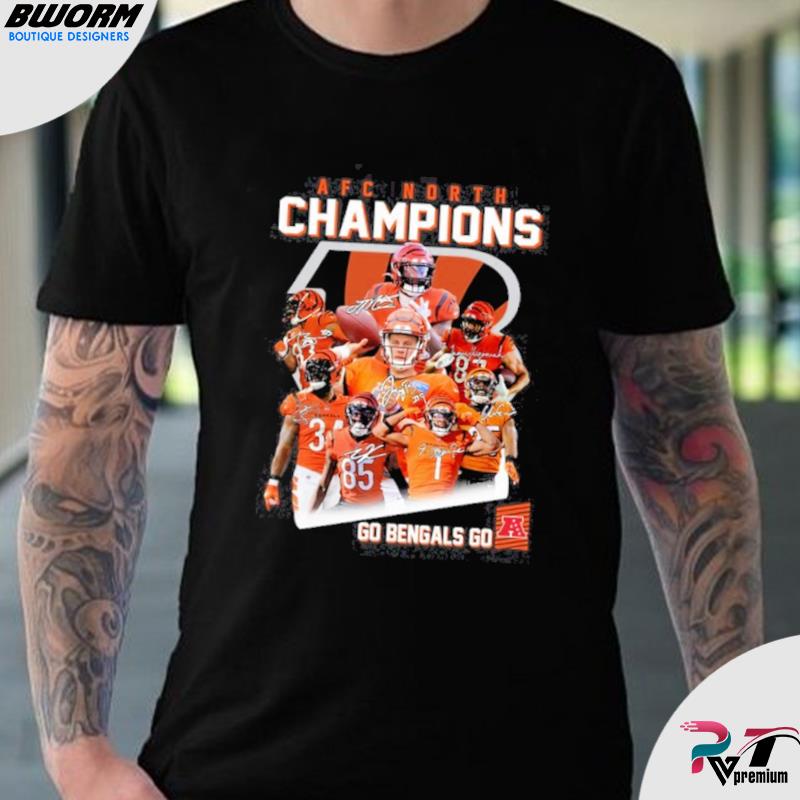 Premium Cincinnati Bengals Champions 2021 2022 AFC North Conference Championships  T-Shirt, hoodie, sweater, long sleeve and tank top