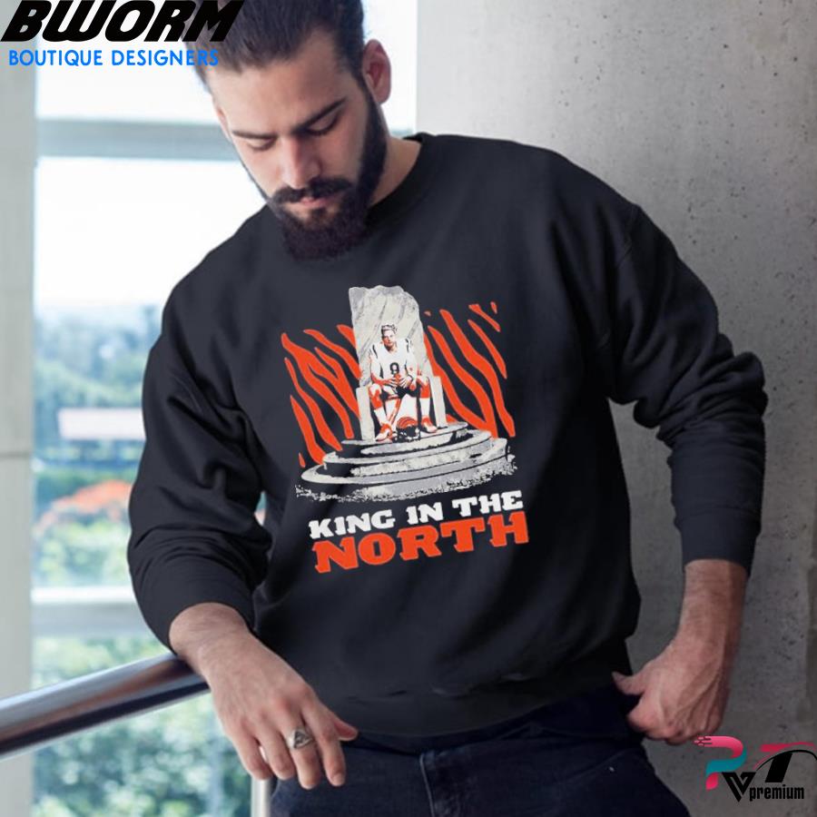 Official cincinnati bengals joe burrow king in the north 2022 shirt,  hoodie, sweater, long sleeve and tank top