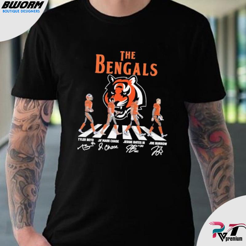 Official The Bengals Abbey Road signatures 2022 shirt, hoodie, sweater,  long sleeve and tank top