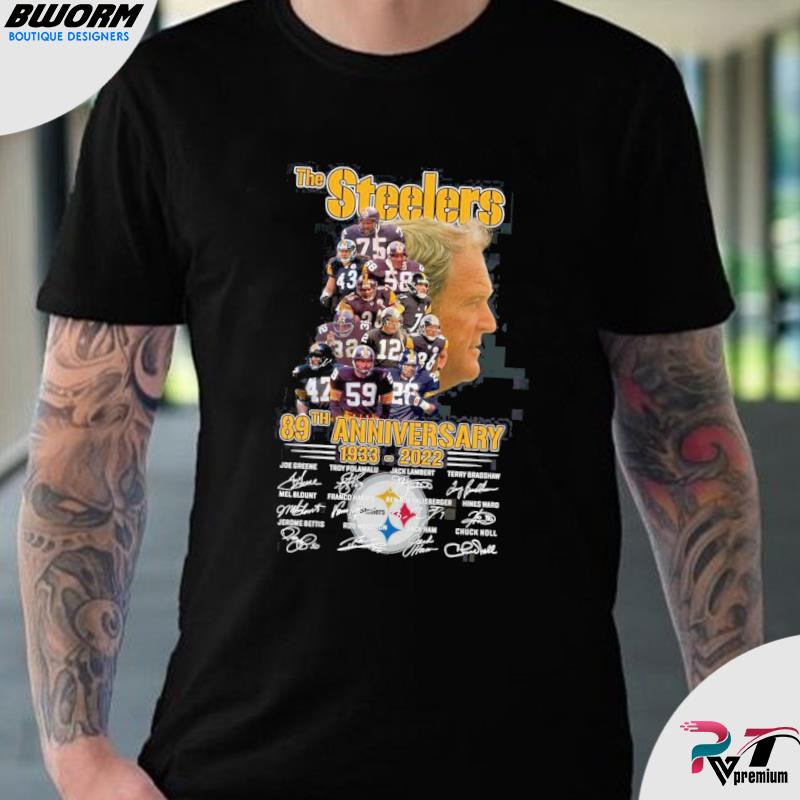 The Steelers Team 89th Anniversary 1933 2022 Signatures Shirt - Teespix -  Store Fashion LLC