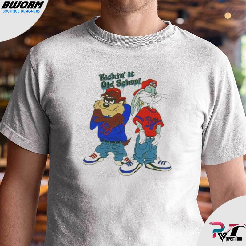 Vintage 90s Looney Tunes Kickin It Old School T-Shirt, hoodie, sweater,  long sleeve and tank top