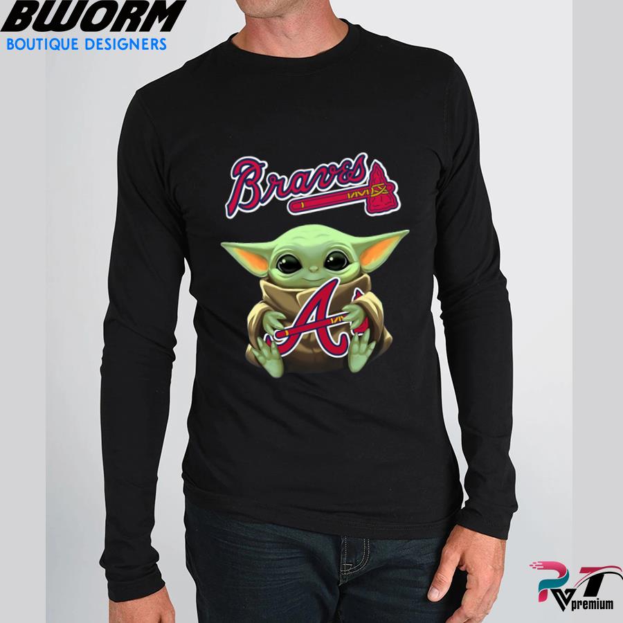 Official Baby Yoda Holding Braves Ball Shirt, hoodie, tank top and sweater