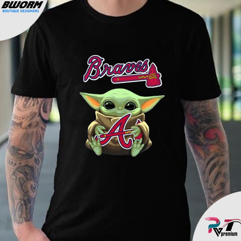 Baby Yoda Hug Atlanta Braves Shirt - High-Quality Printed Brand