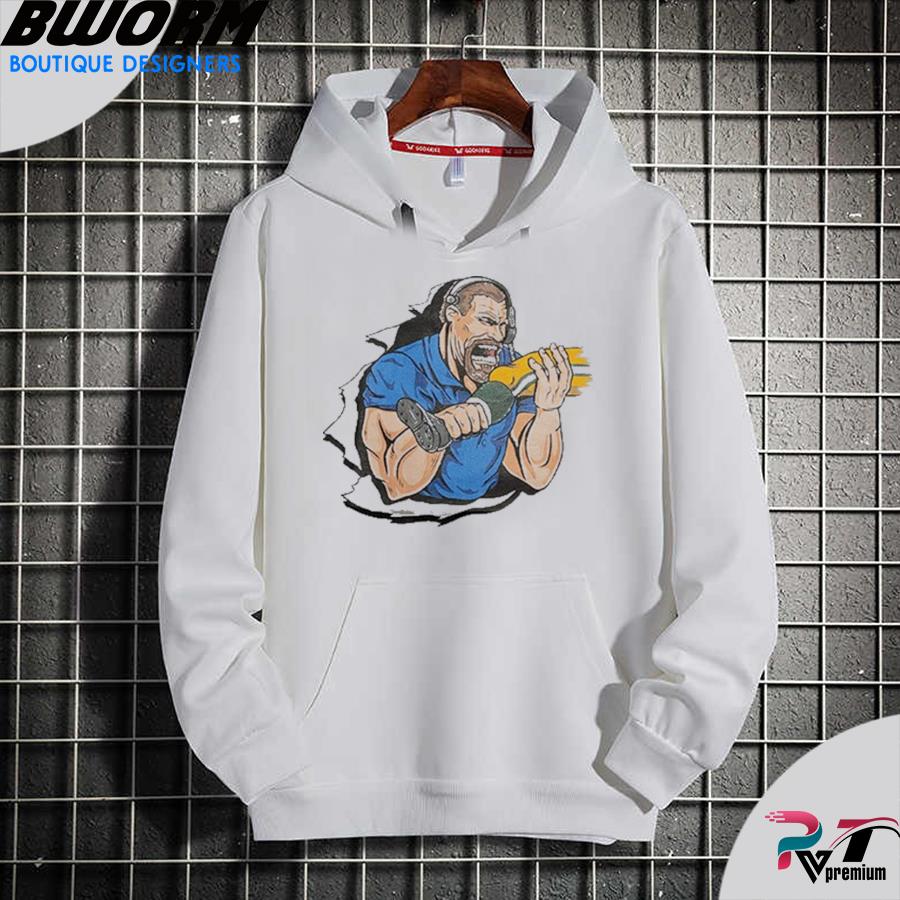 Detroit Lions Dan Campbell Biting Kneecaps Sweatshirt - Tiotee