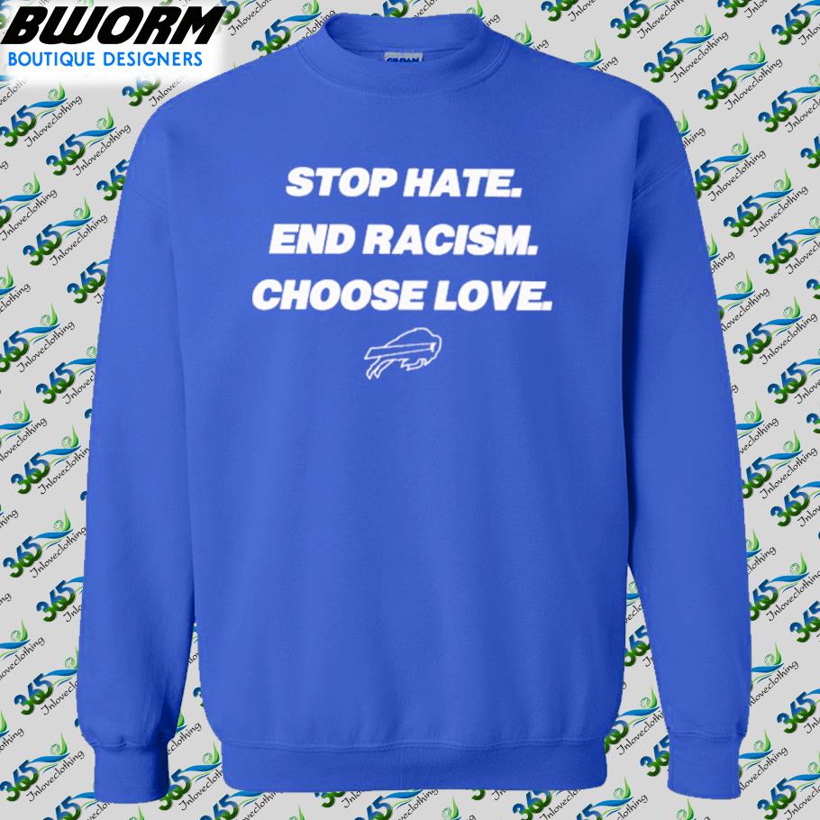 Official Buffalo Bills stop hate end racism choose love shirt