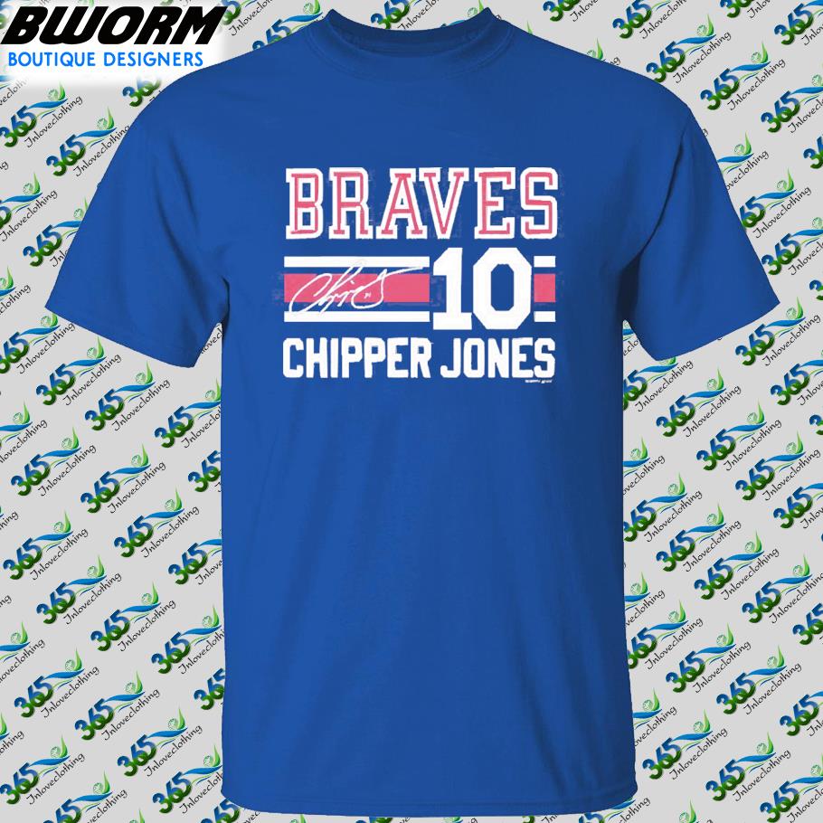 10 Atlanta Braves Chipper Jones Signature shirt, hoodie, sweater, long  sleeve and tank top