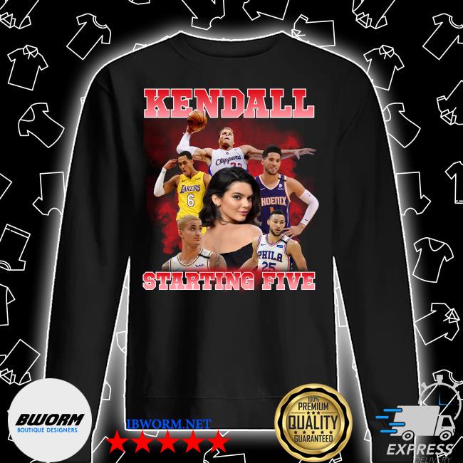 Official loahaddian Kendall Jenner Team Kendall Starting Five Shirt ...