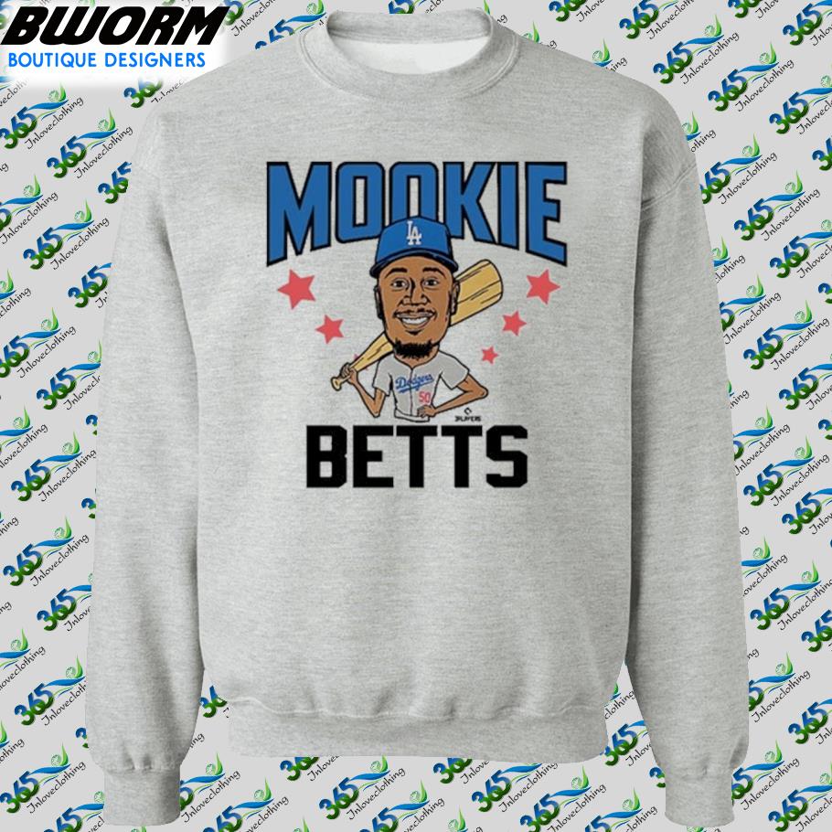 Mookie Betts Los Angeles Dodgers Homage Caricature Tri-Blend T