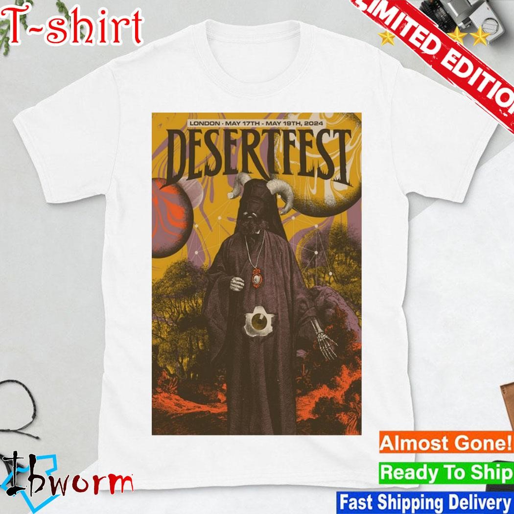 Desertfest London May 17th - 19th 2024 Poster shirit
