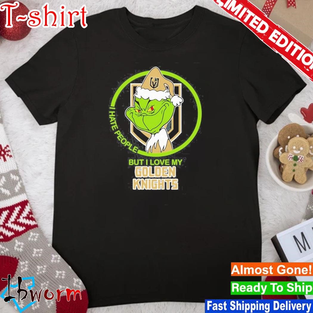 Grinch I love vegas golden knights and Christmas shirt