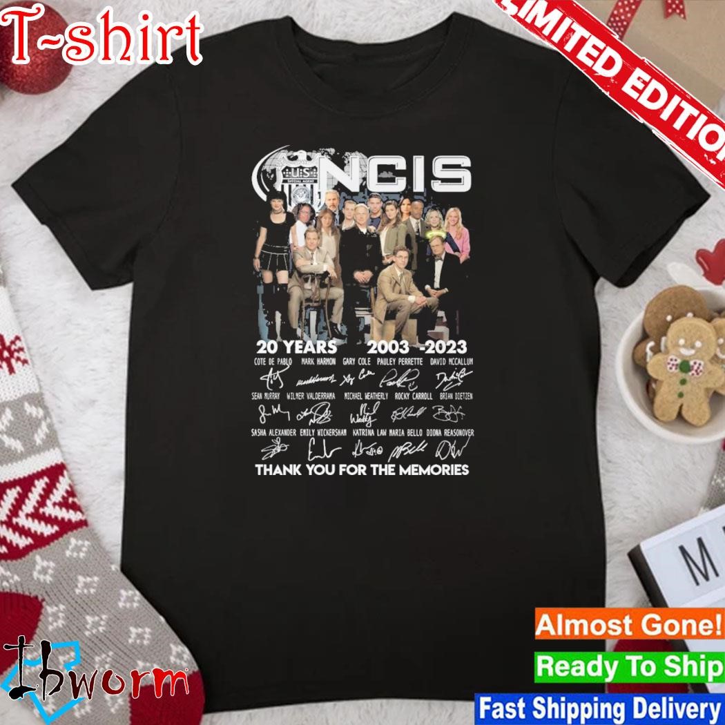 Ncis 20 years 2003-2023 thank you for the memories shirt