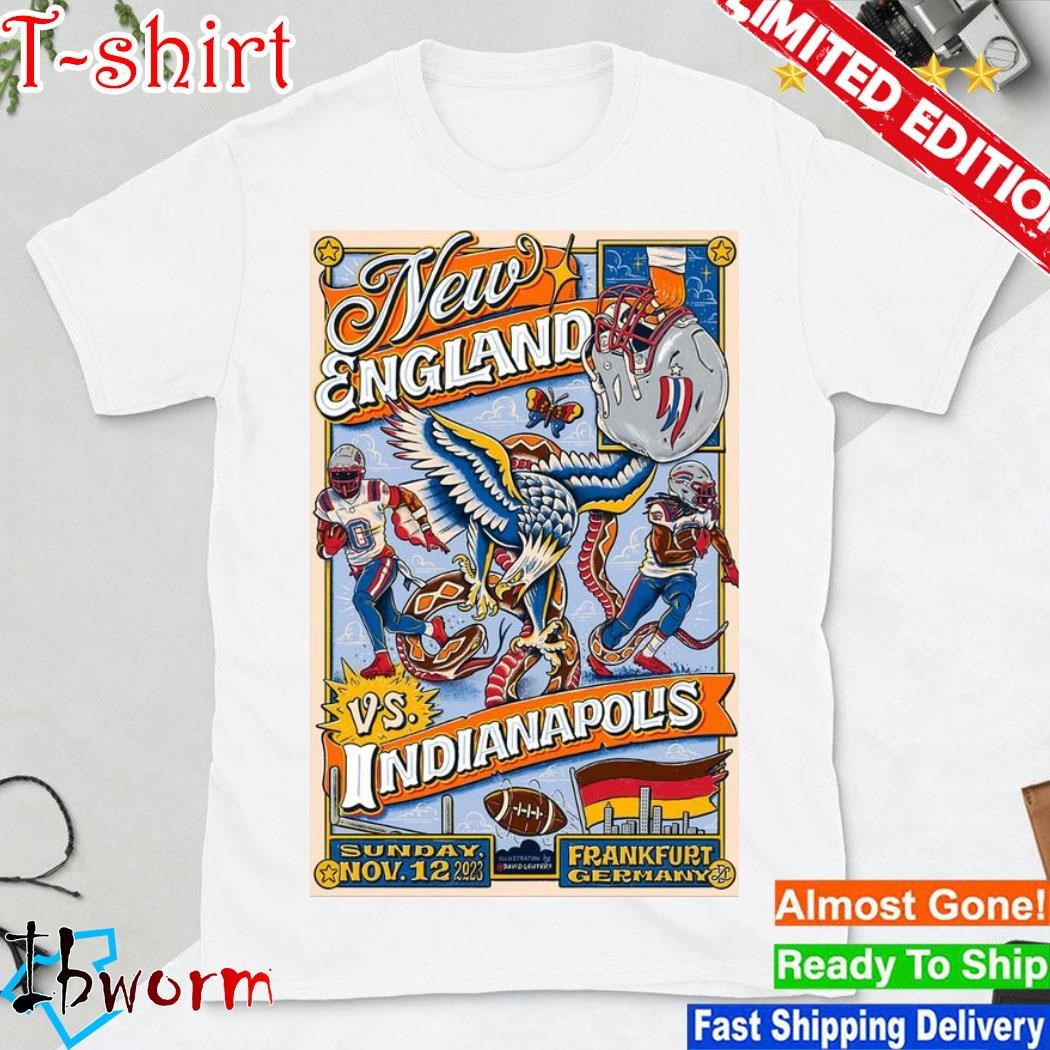 New England vs Indianapolis Nov 12, 2023 Deutsche Bank Park Frankfurt Germany Poster shirt