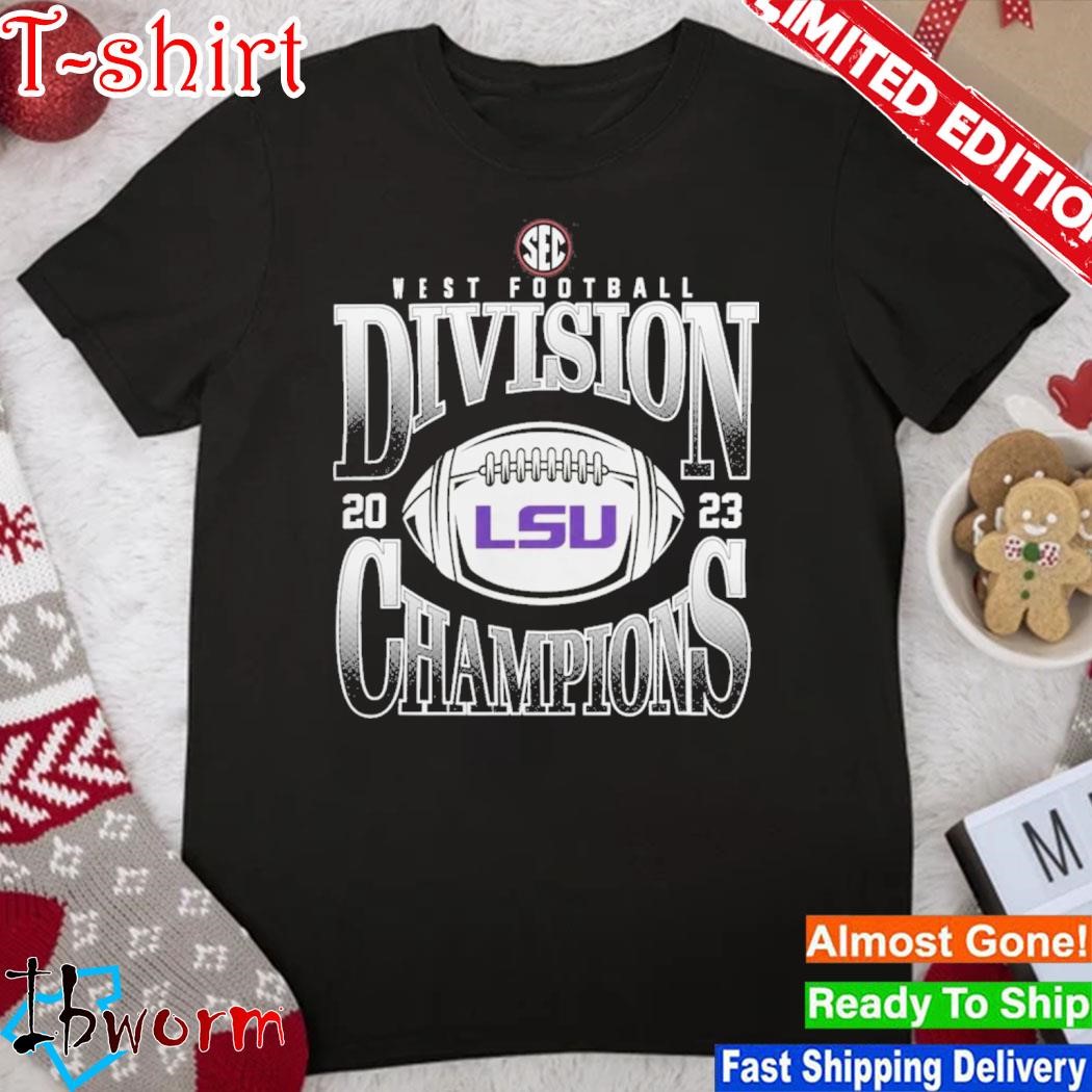 Official 2023 SEC West Lsu Football Division Champions Goal Line Stand Shirt