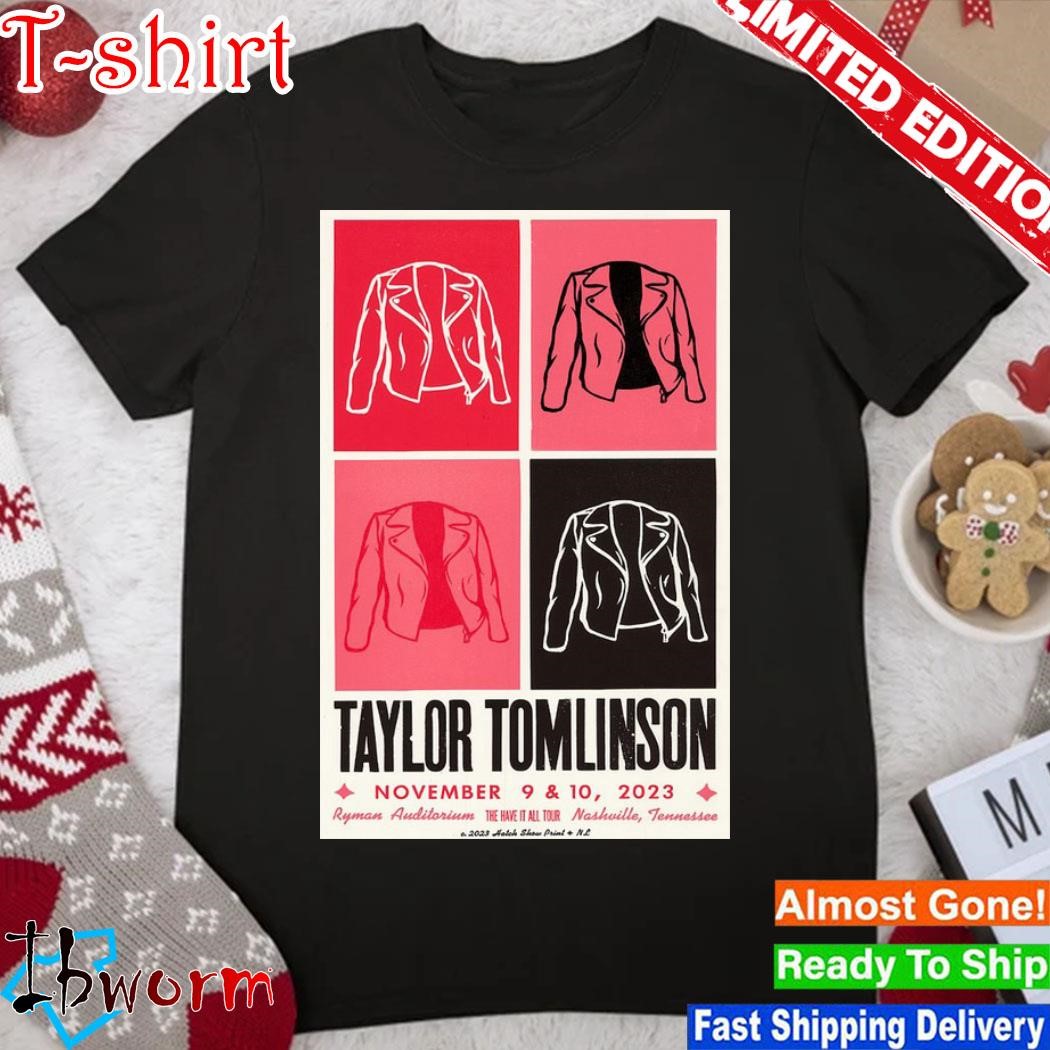 Official 2023 Taylor Tomlinson Event Nashville, TN shirt