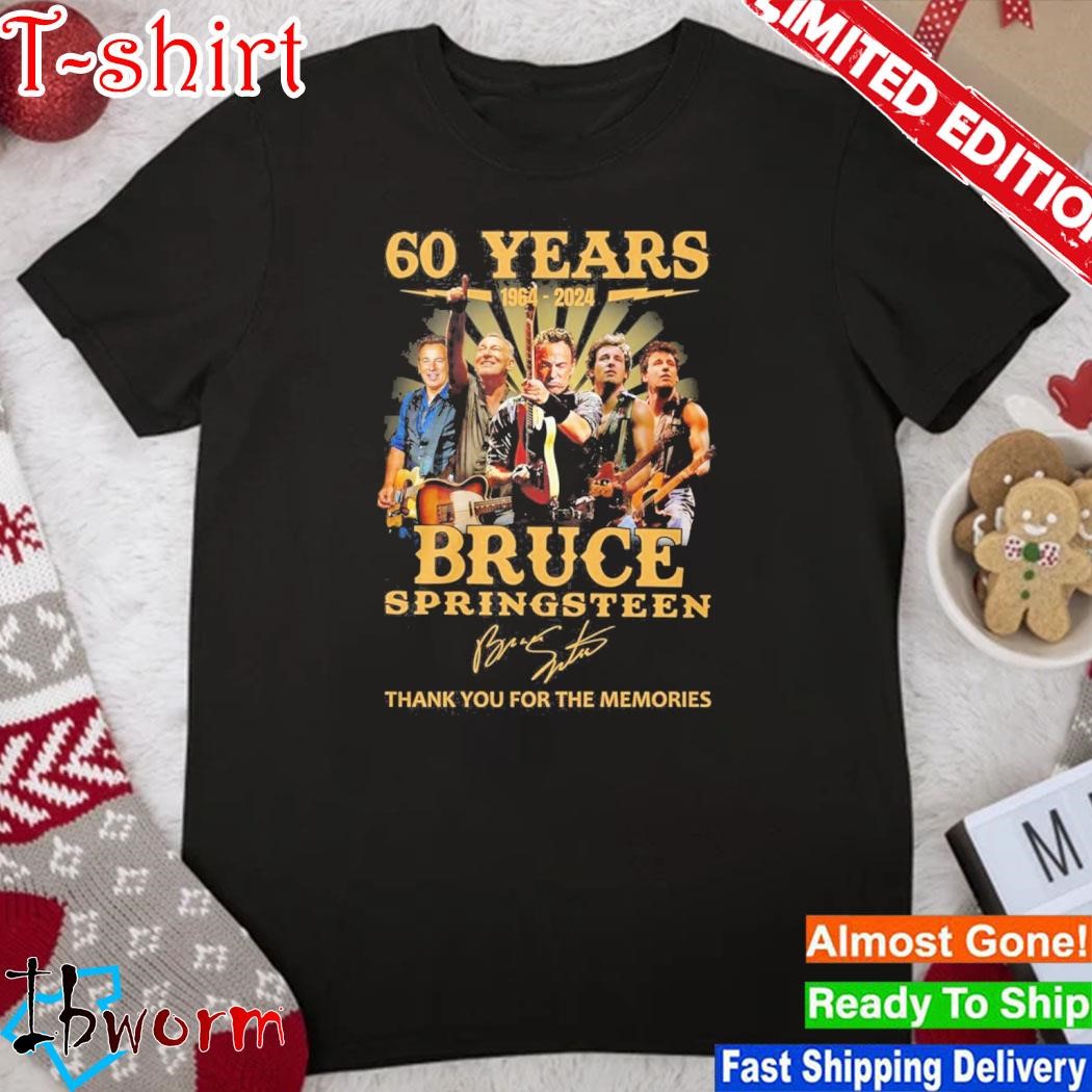 Official 60 Years 1964-2024 Bruce Springsteen Thank You For The Memories Unisex T-Shirt