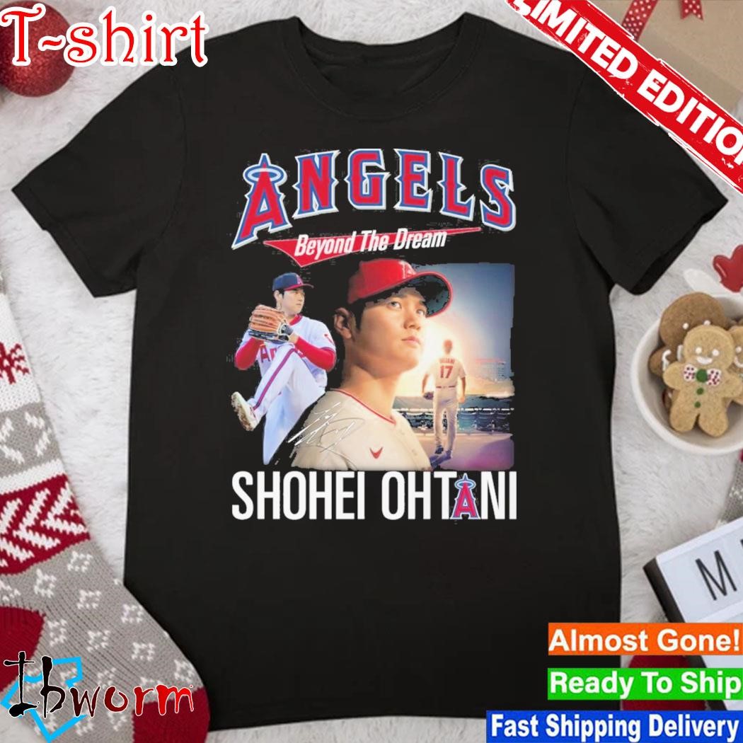 Official angels Beyond The Dream Shohei Ohtani player signature shirt