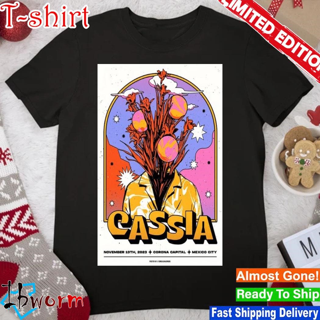 Official cassia Nov 19 2023 Mexico City Show Poster shirt