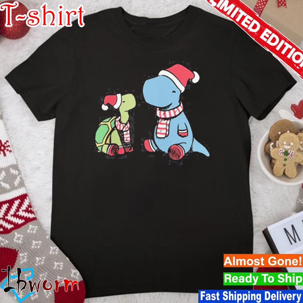 Official christmas tortoise & dino shirt
