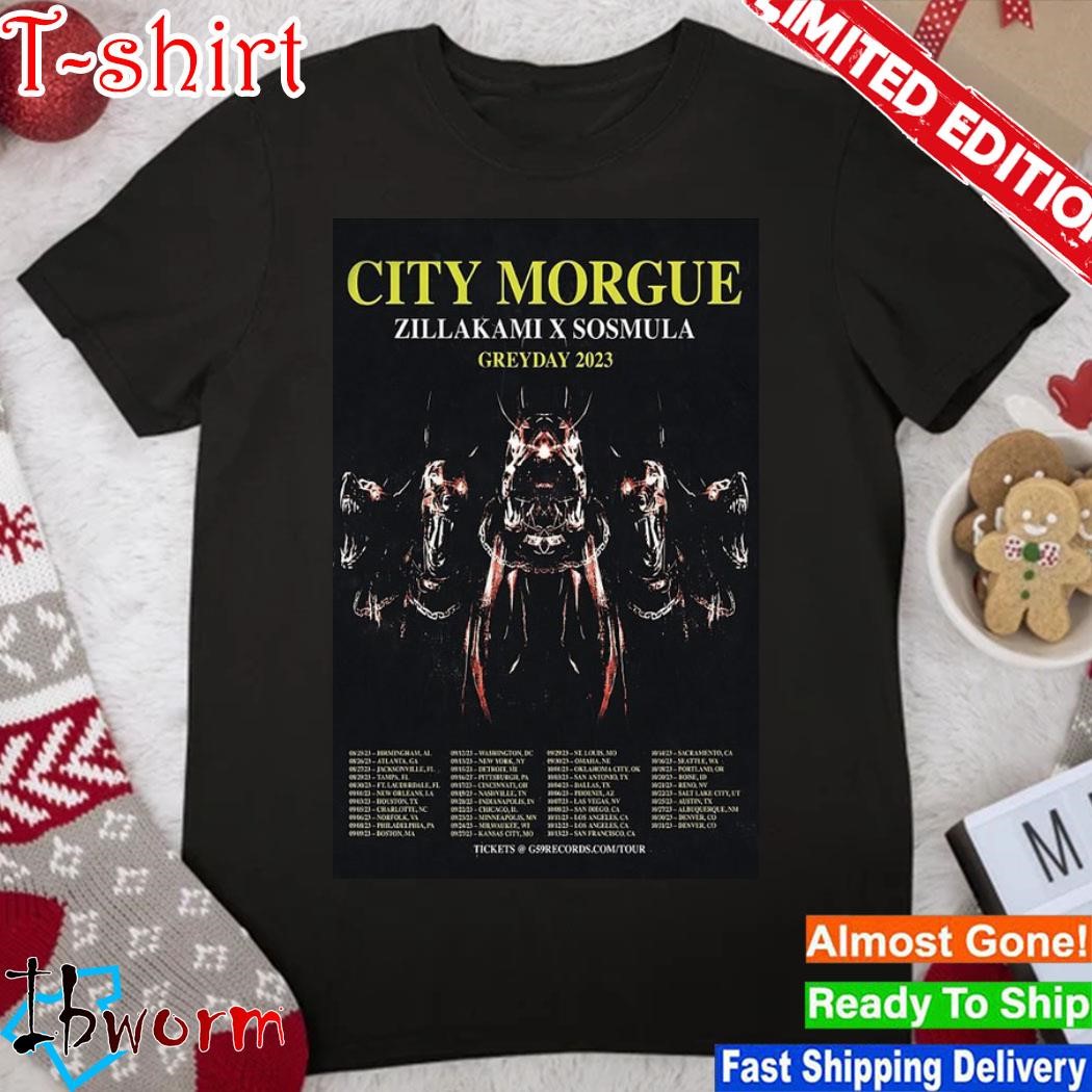 Official city Morgue 2023 Concert Tour Poster shirt