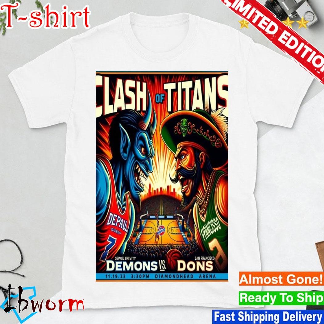 Official clash Of Titans, Demons vs. Dons Nov 19 2023 Poster shirt