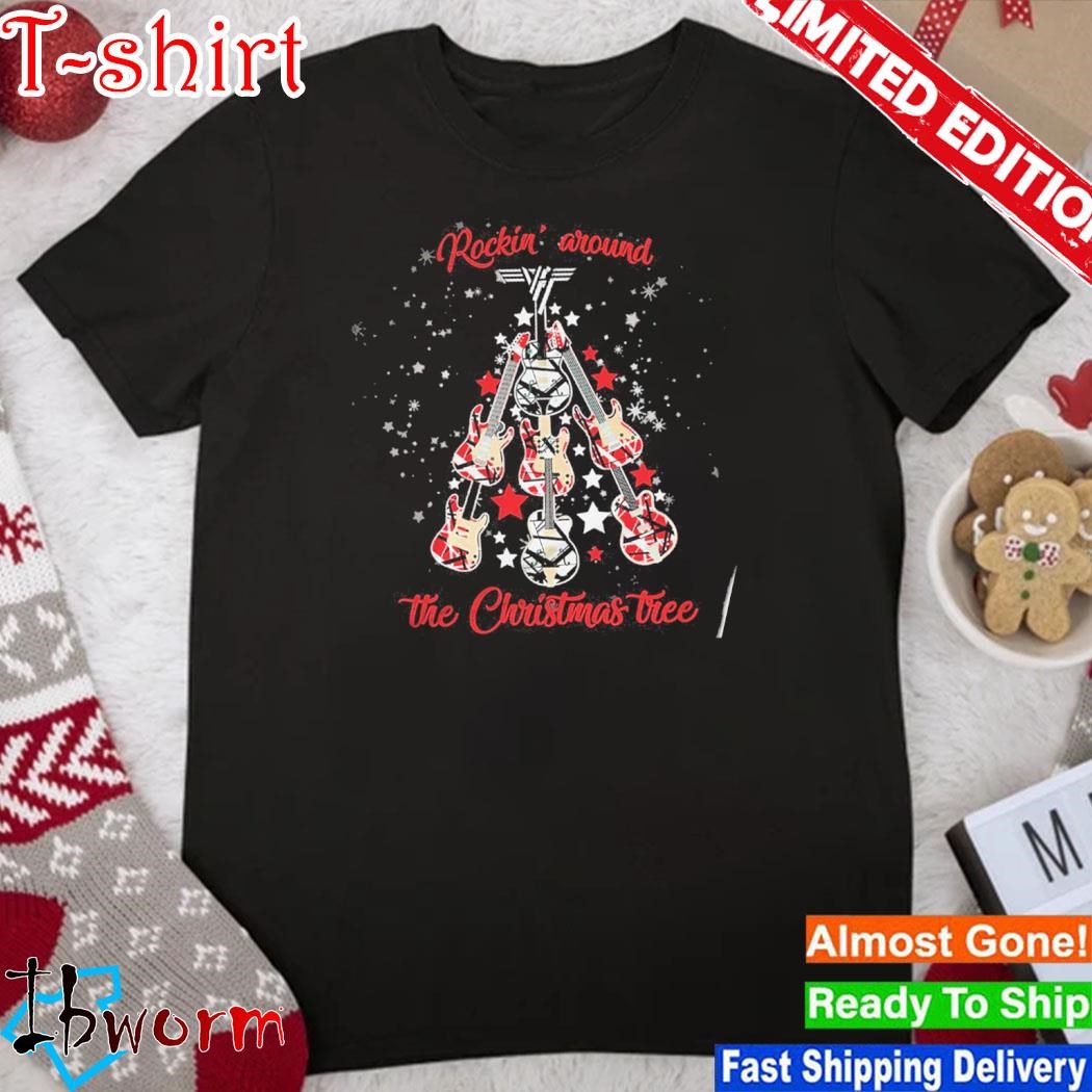 Official eddie Van Halen Rockin’ Around The Christmas Tree shirt