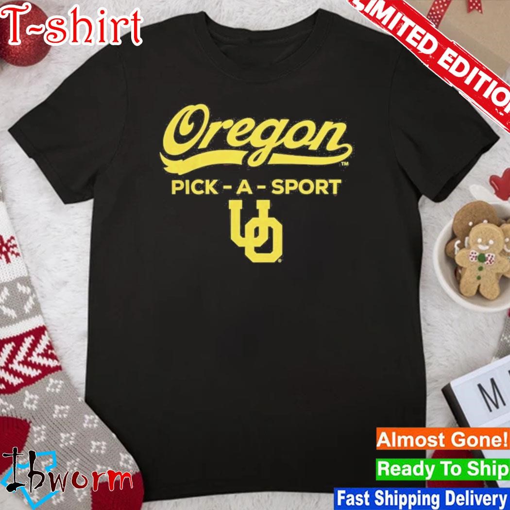 Official fanatics Branded Oregon Ducks Personalized Authentic Pick-A-Sport Shirt
