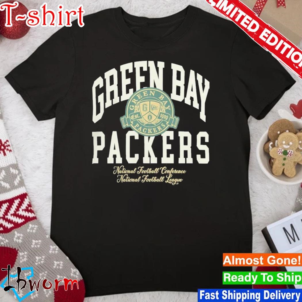 Official green Bay Packers Letterman Classic National Football Conference National Football League Shirt