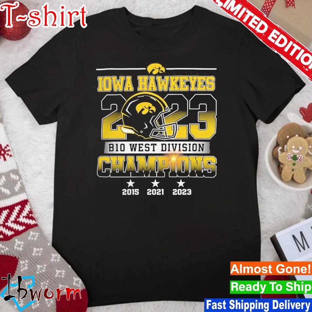 Official iowa Hawkeyes 2023 B10 West Division Champions Shirt