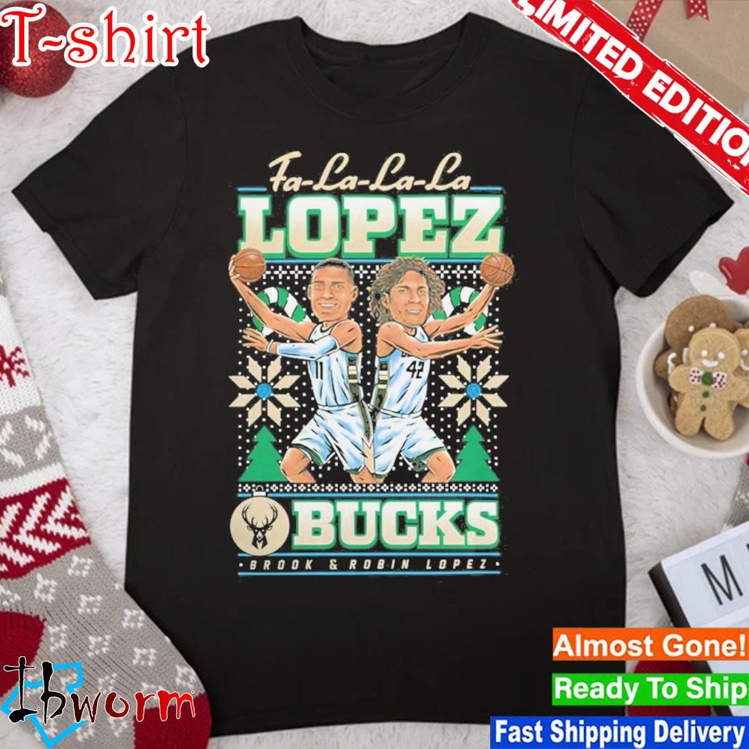 Official item Of The Game Lopez Brothers Milwaukee Bucks Logo Holiday Shirt