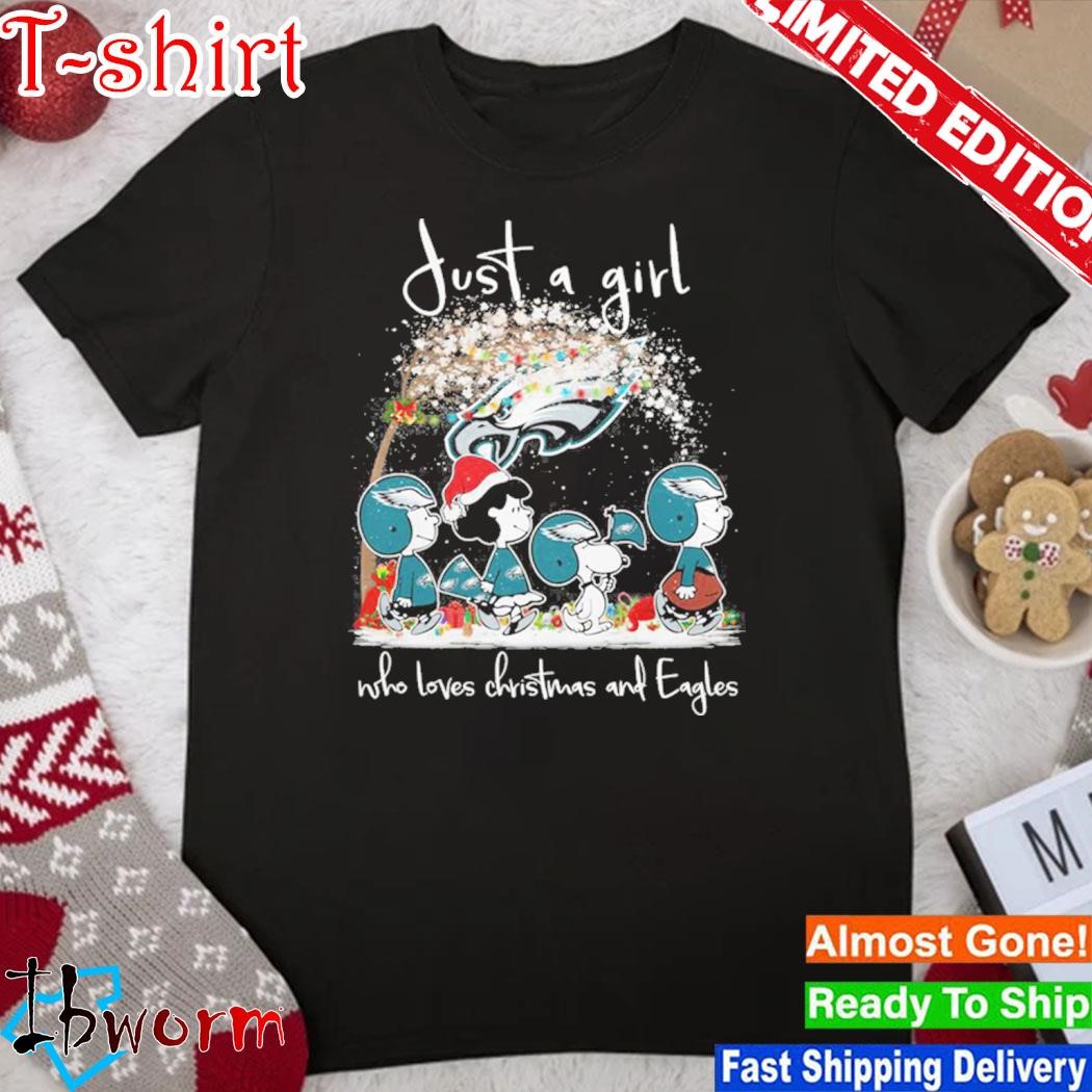 Official just A Girl Who Loves Christmas And Eagles Shirt