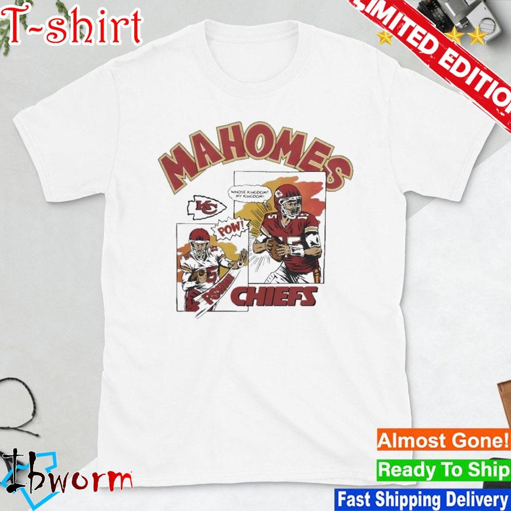 Official kansas City Chiefs Comic Book Patrick Mahomes Tee Homage Shirt