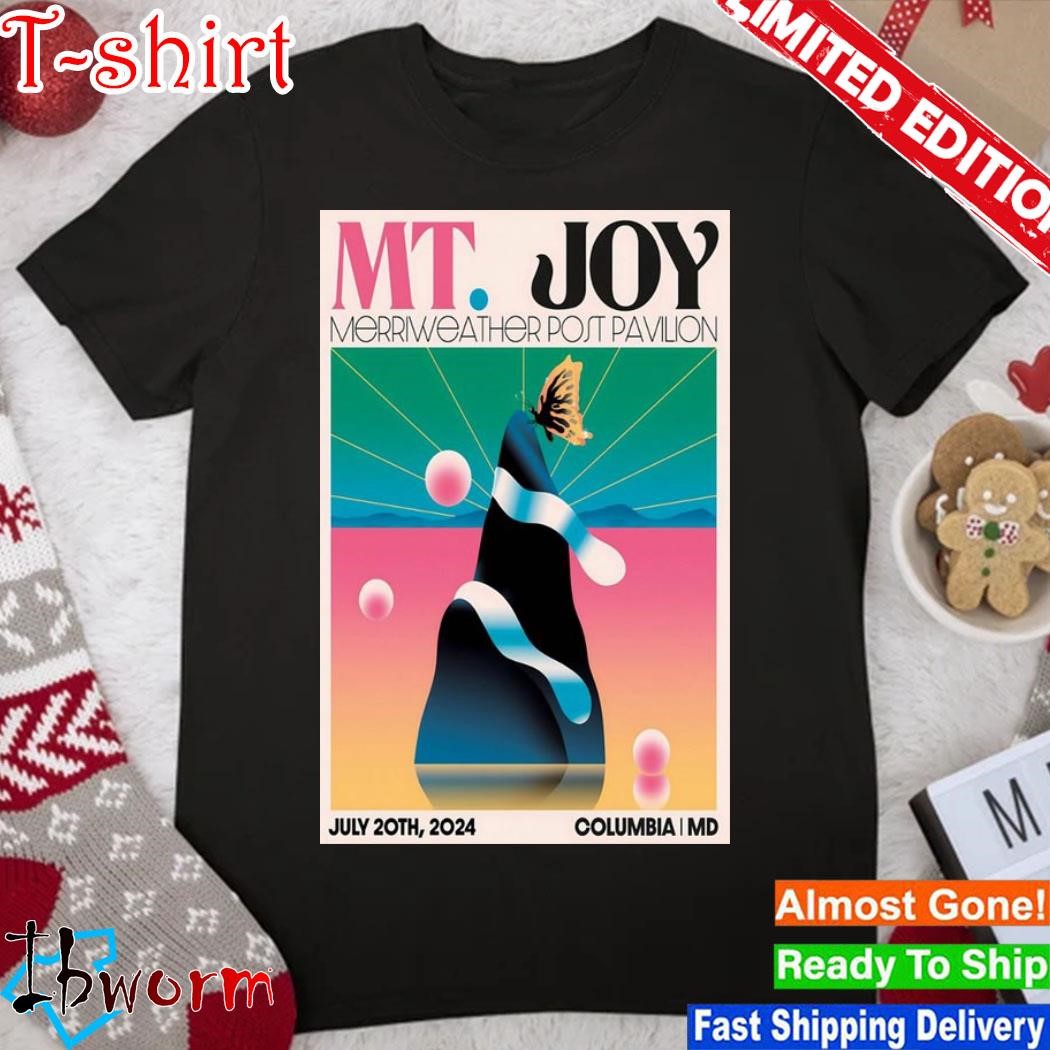 Official mt. Joy July 20th, 2024 Merriweather Post Pavilion Columbia Poster shirt