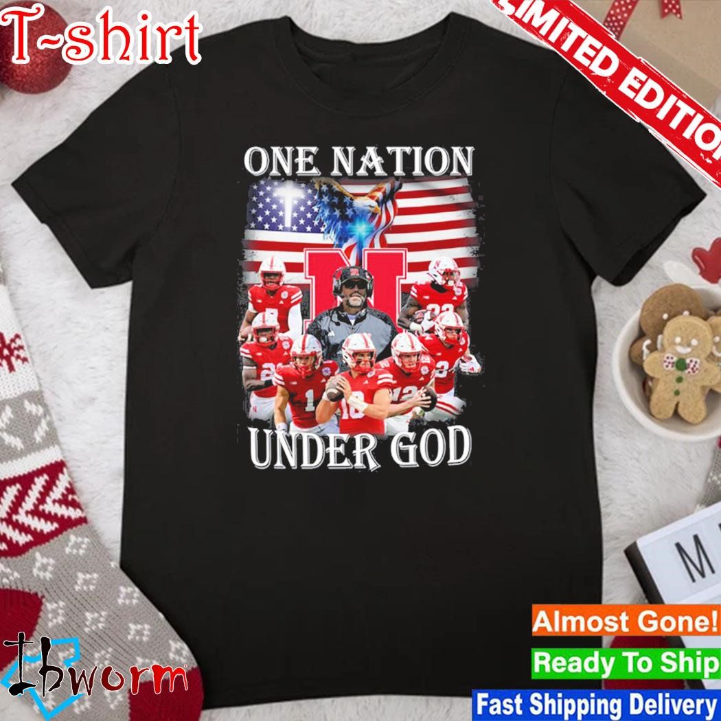 Official nebraska Cornhuskers One Nation Under God T Shirt
