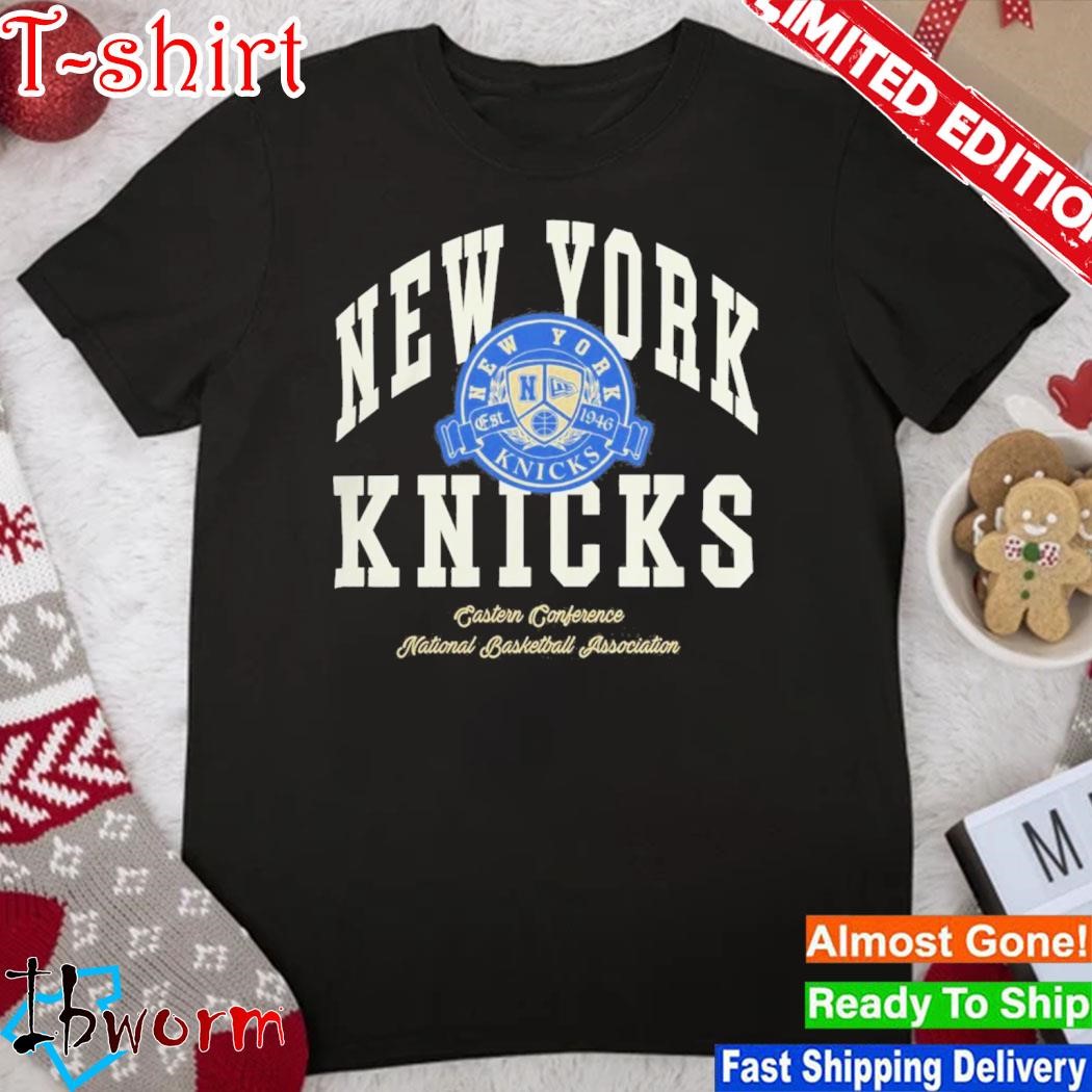 Official new York Knicks Letterman Classic Eastern Conference National Basketball Association Shirt