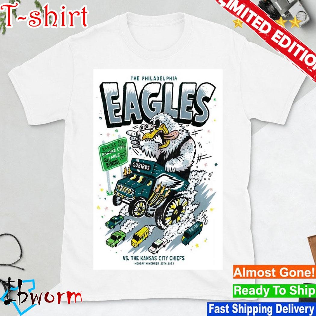 Official philadelphia Eagles vs Kansas City Chiefs Nov 20, 2023 Poster t-shirt