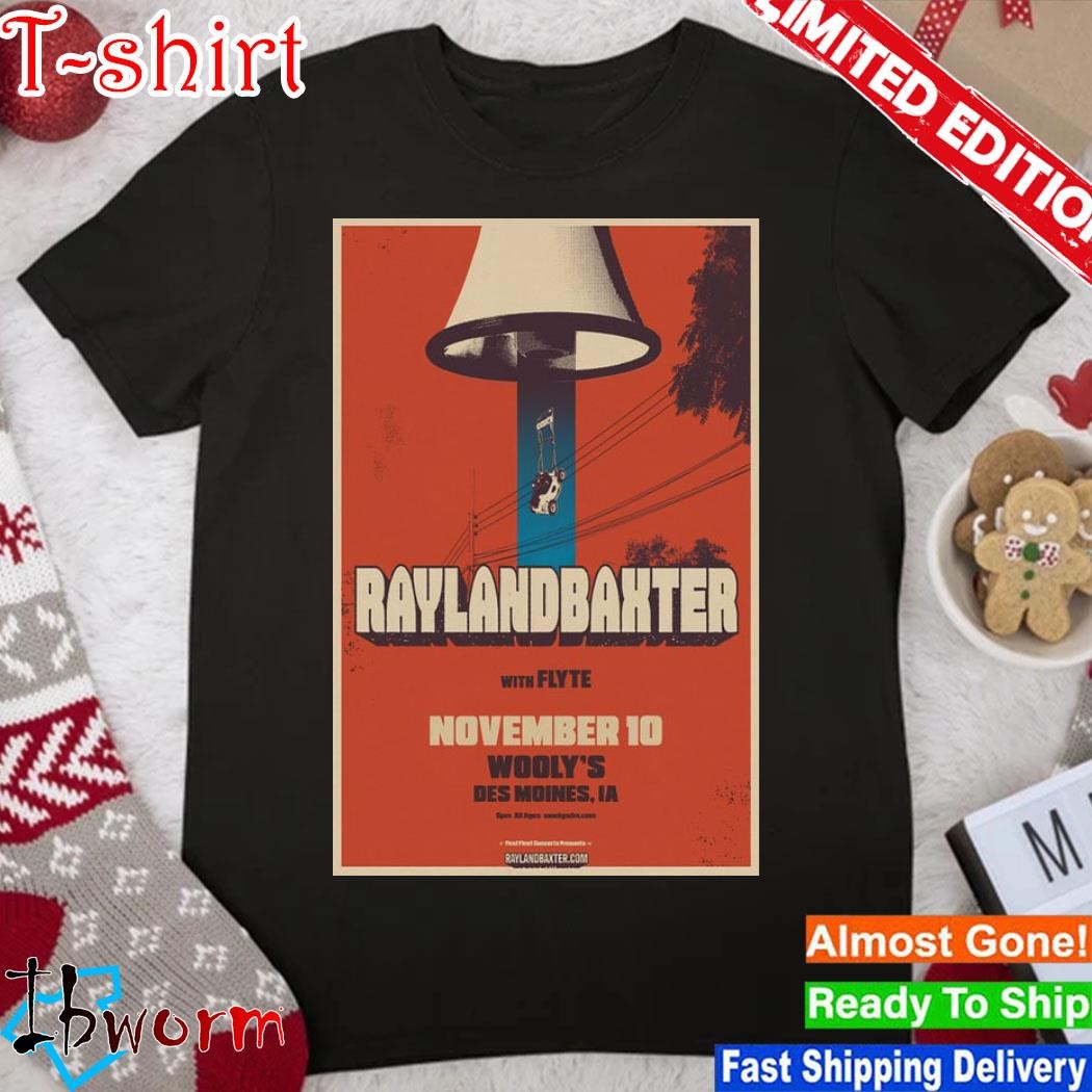 Official rayland Baxter Wooly's Des Moines, IA November 10, 2023 shirt